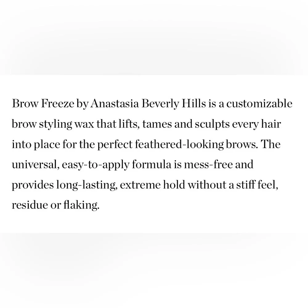🎉HP x3!🎉Anastasia Beverly Hills Brow Freeze Brow Styling Wax - 0.28oz/8g